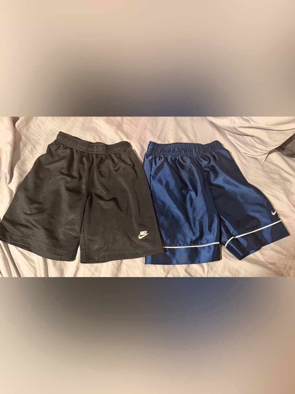 Nike Kids Black and Navy Athletic Shorts Set
